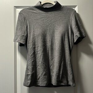 OGL MOVE Soft thermal mock neck short sleeve brami top